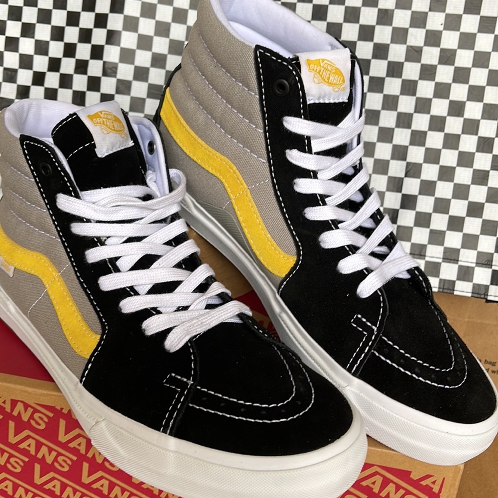 Vans BMX Sk8-Hi Black/Grey/Gold Men’s sneakers - Picture 7 of 16